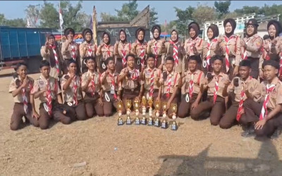 SMP Negeri 1 Jumantono Kawinkan Gelar Juara Umum pada Jambore Ranting Kecamatan Jumantono 2026